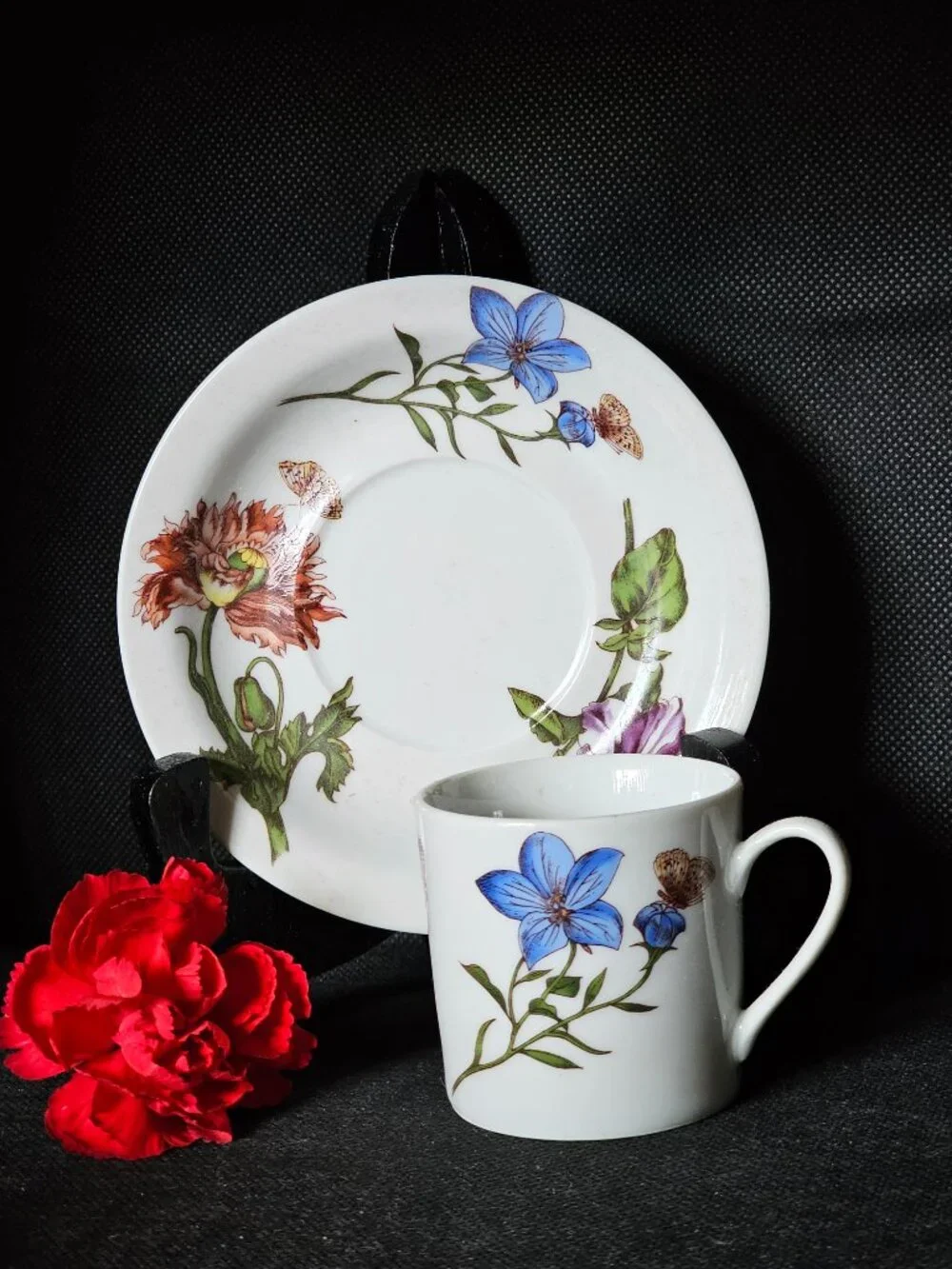 BIA Cordon Bleu Demitasse floral cup and saucer set